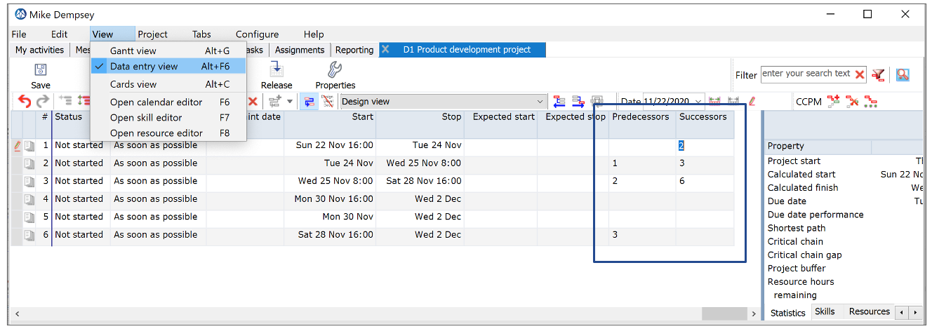 add dependencies ms visual studio gtest