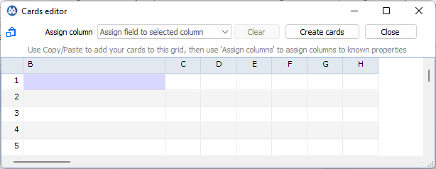 Import cards (editor) – Support Center